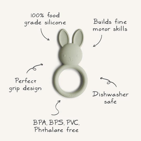Bunny Teether Sage