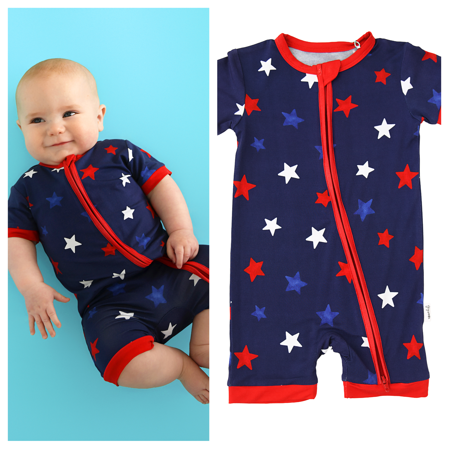 Sam Shortie Zip Romper