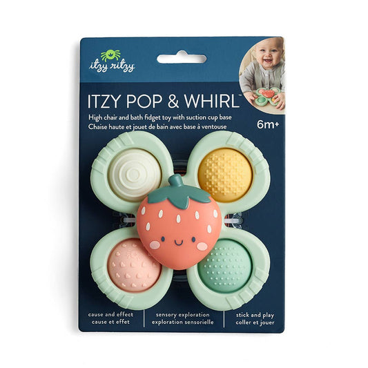 Itzy Pop & Whirl™ - Bath + Travel Toy (Strawberry)