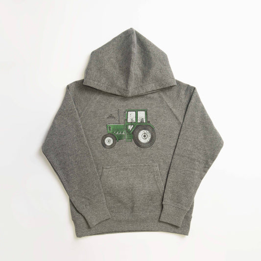 Western Green Tractor Graphic Hoodie