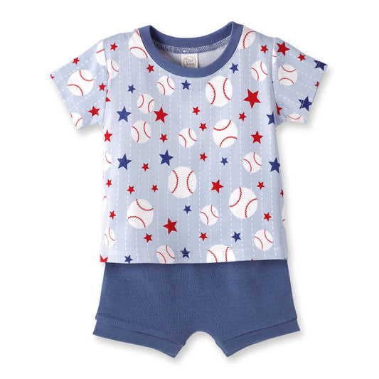 Grand Slam Baseball Bamboo Shorts Set