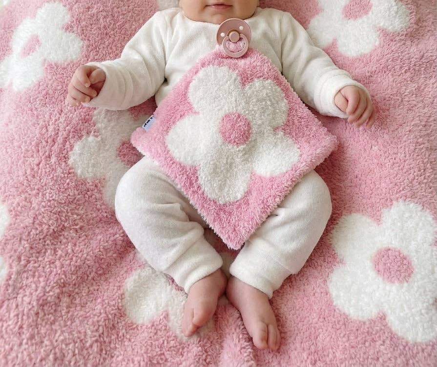 Pink Daisy Plush Lovey