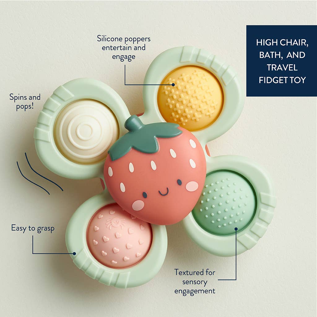 Itzy Pop & Whirl™ - Bath + Travel Toy (Strawberry)