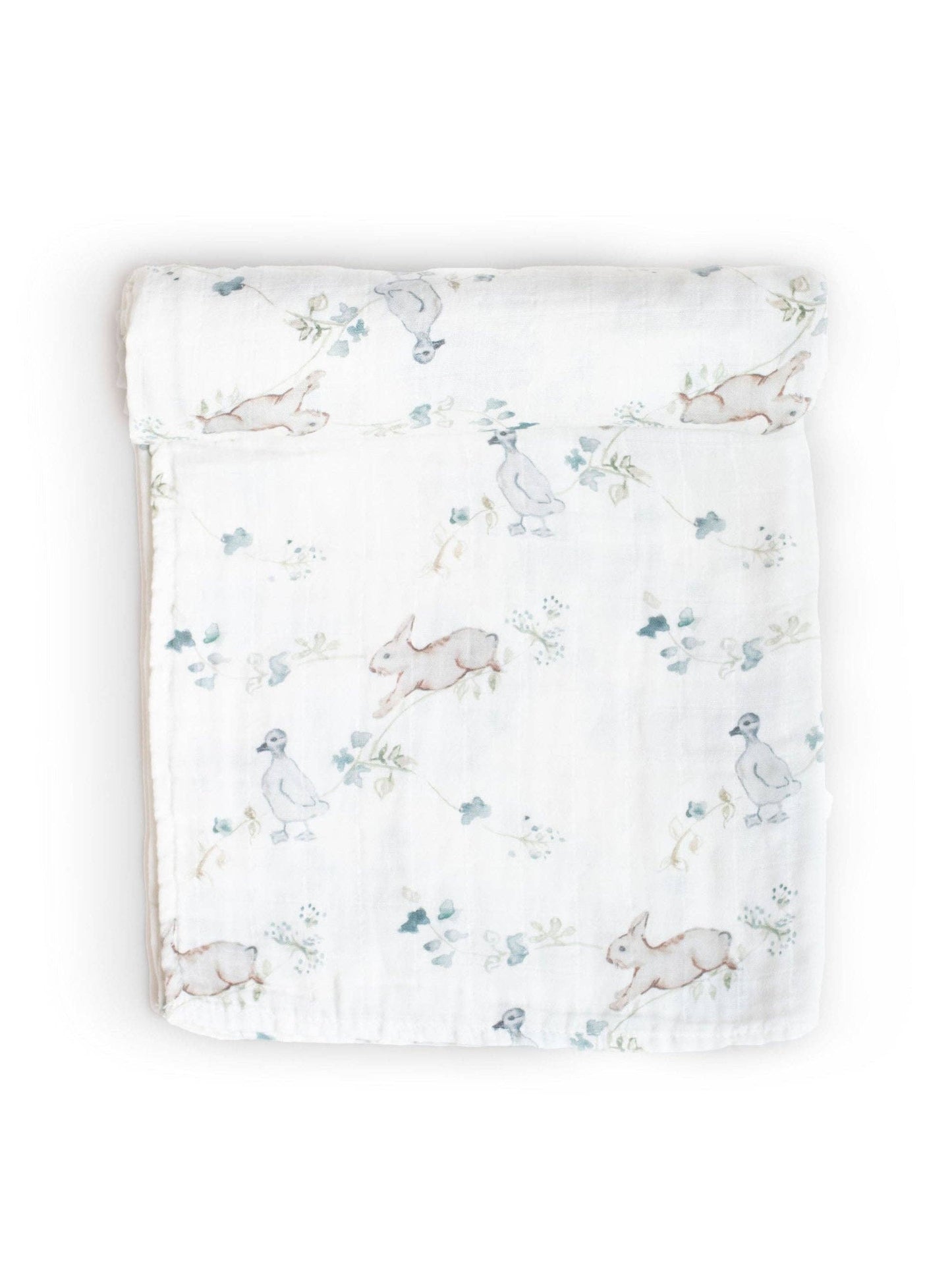 Organic Swaddle Receiving Blanket Ivy Hollow
