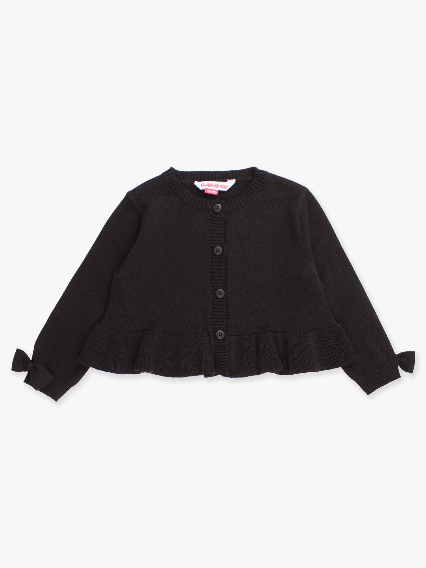 Black Peplum Cardigan