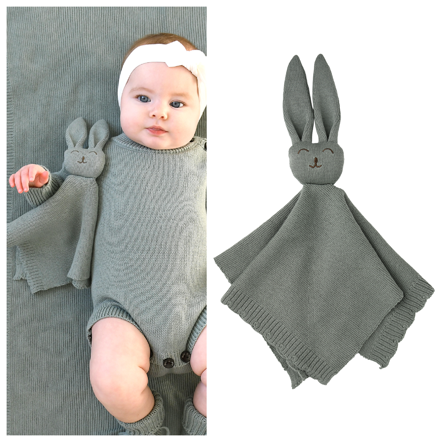 Eucalyptus Knit Bunny Lovey