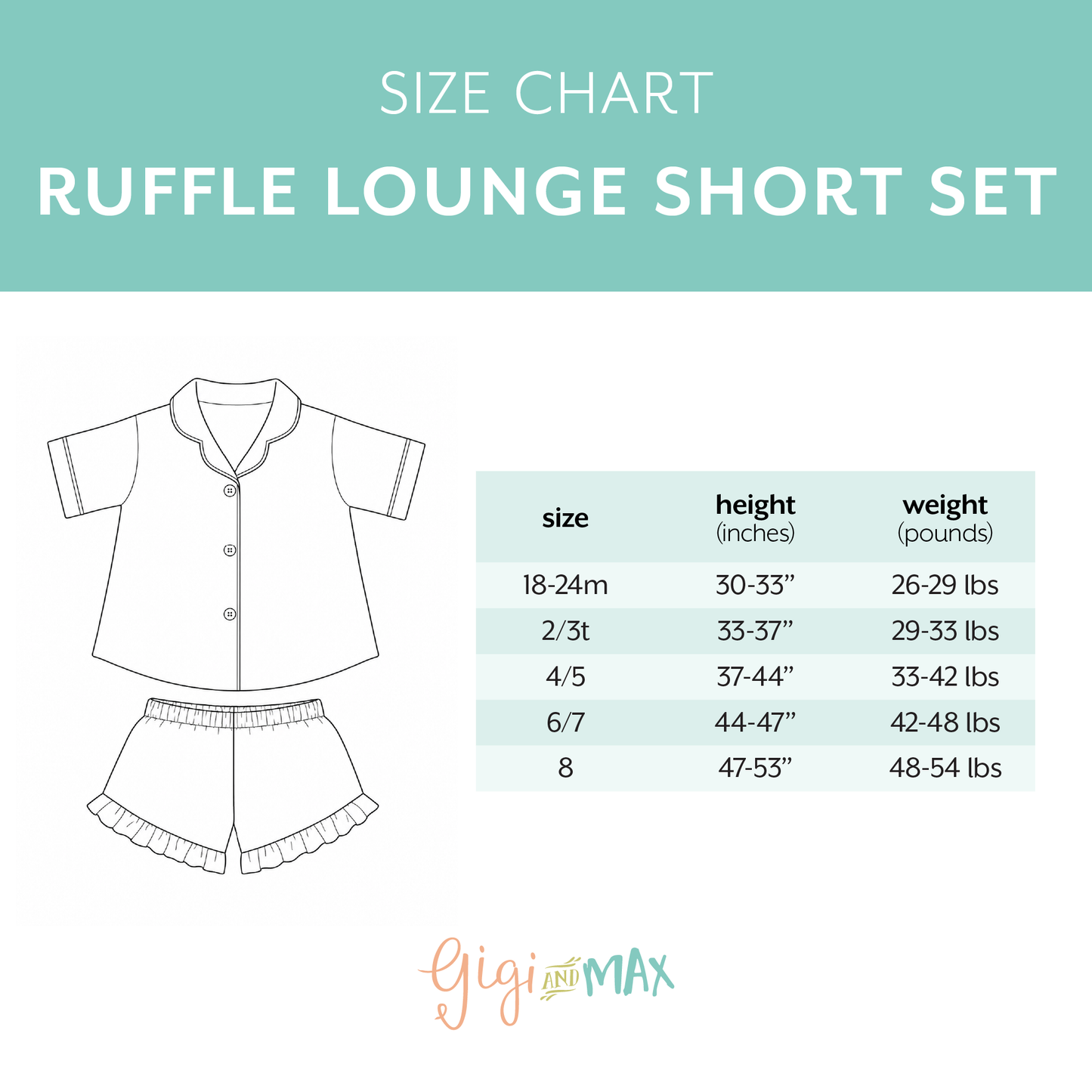 Birthday Ruffle Lounge Short Set