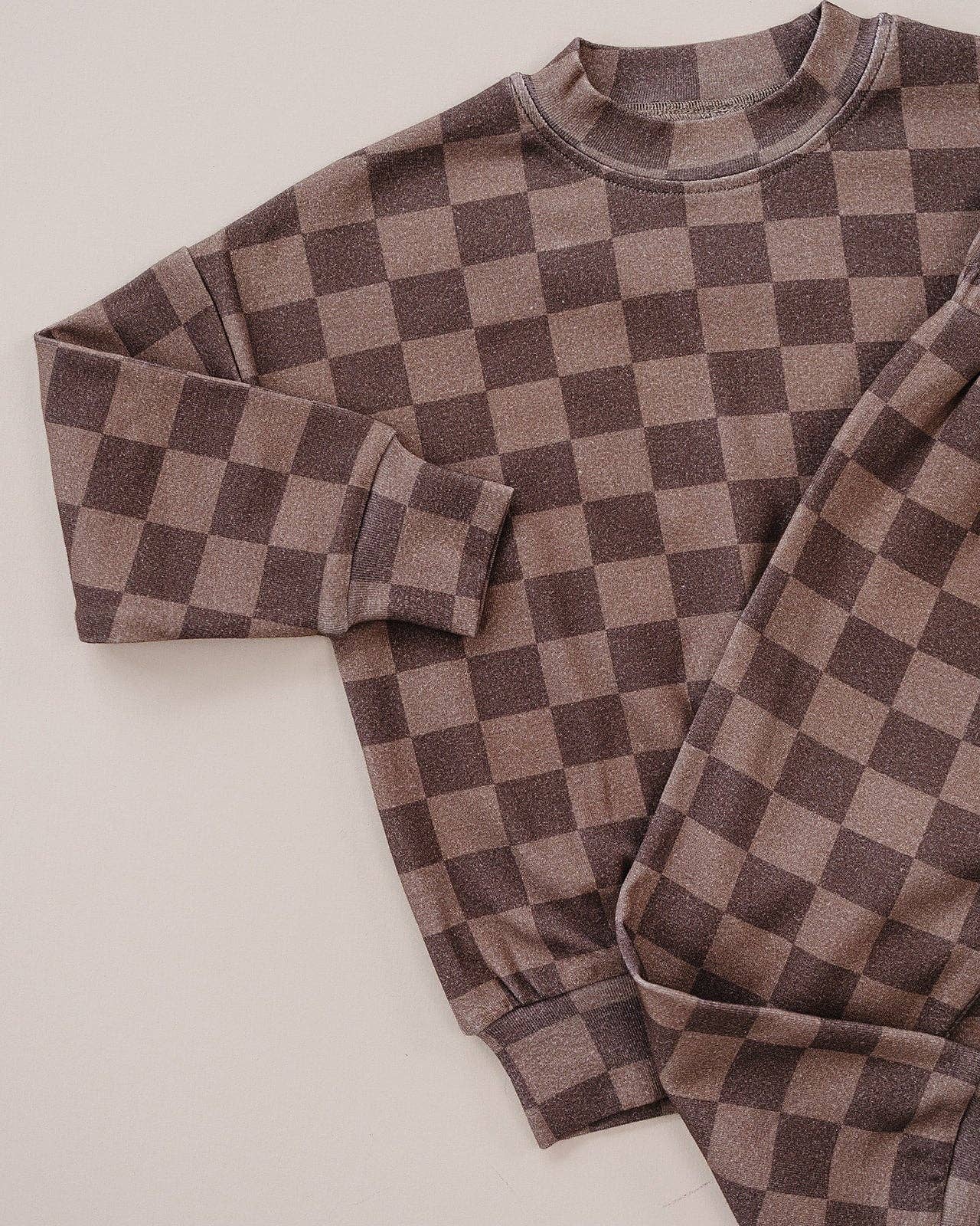 Jogger Set | Espresso Checkered