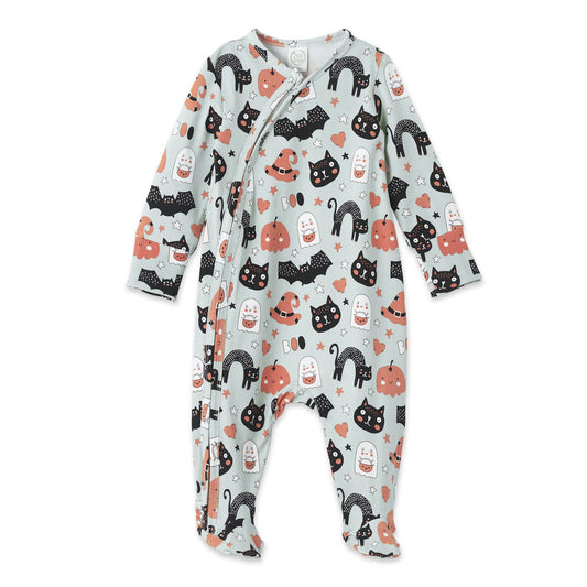 Halloween Baby Romper – Soft Bamboo with 2-Way Zipper