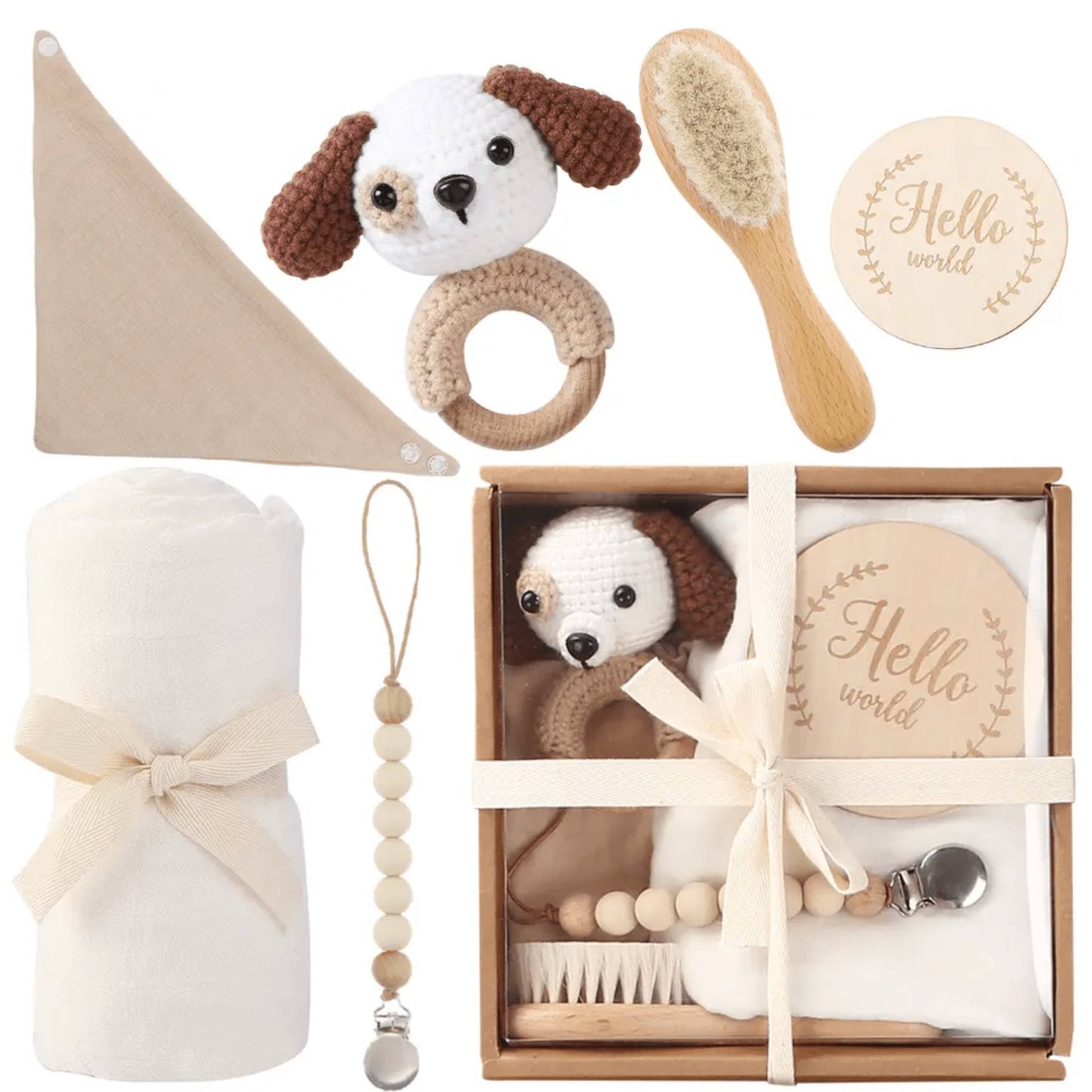 Welcome Baby Gift Box- Charming 6 Piece Set for Newborns