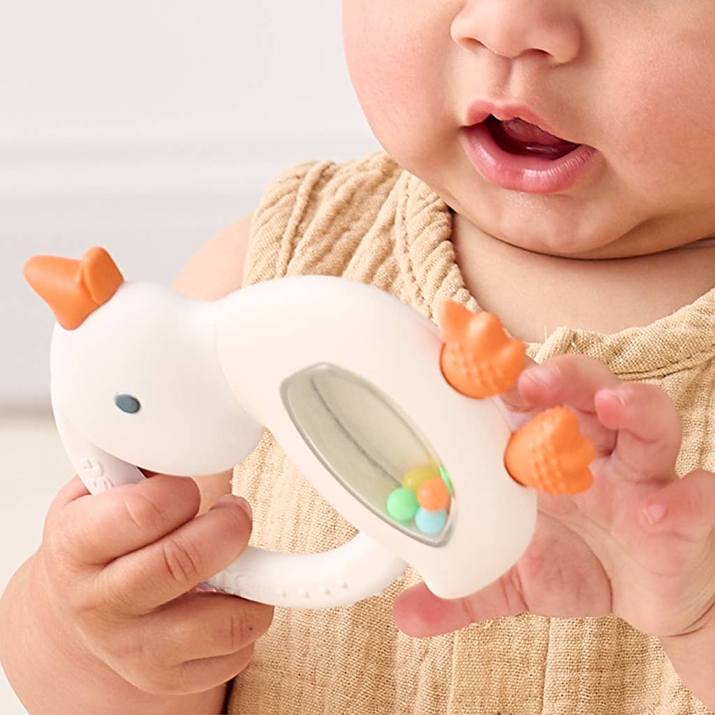 Cherry Silicone Teether with Rattle
