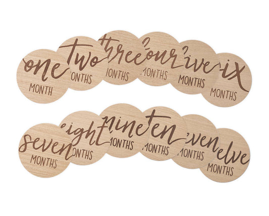 Baby Wooden Milestone Markers