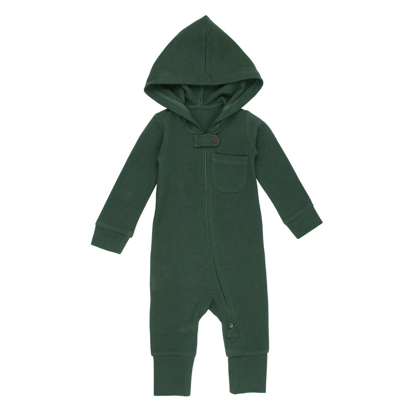 Organic Thermal 2-Way Zipper Romper