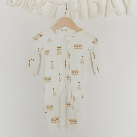 Birthday Girl Bamboo Zip Pajamas