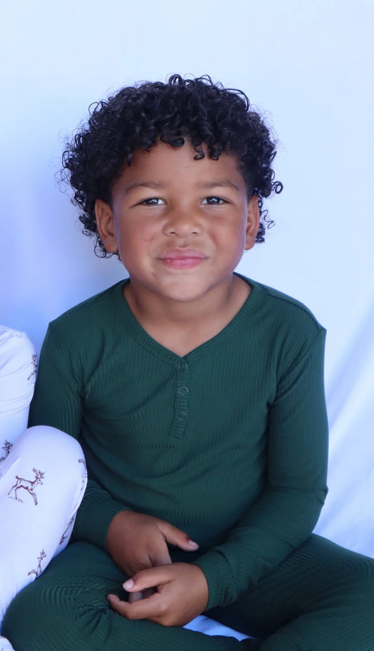 Soft Spruce Ribbed Toddler Set