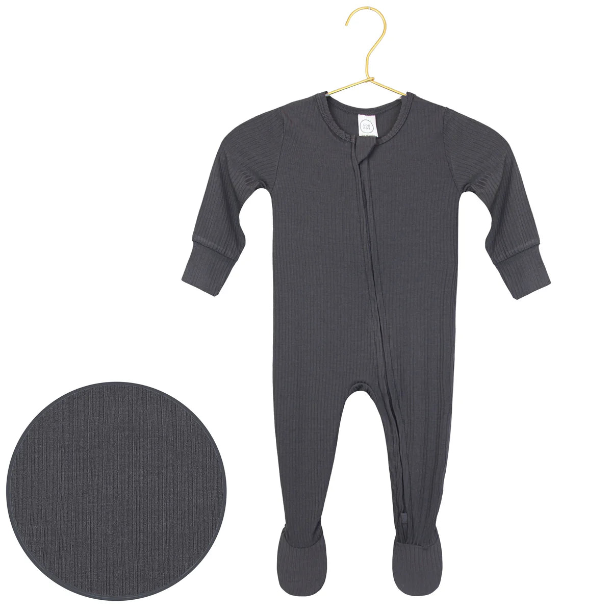 Hudson Ribbed Zippered Footies