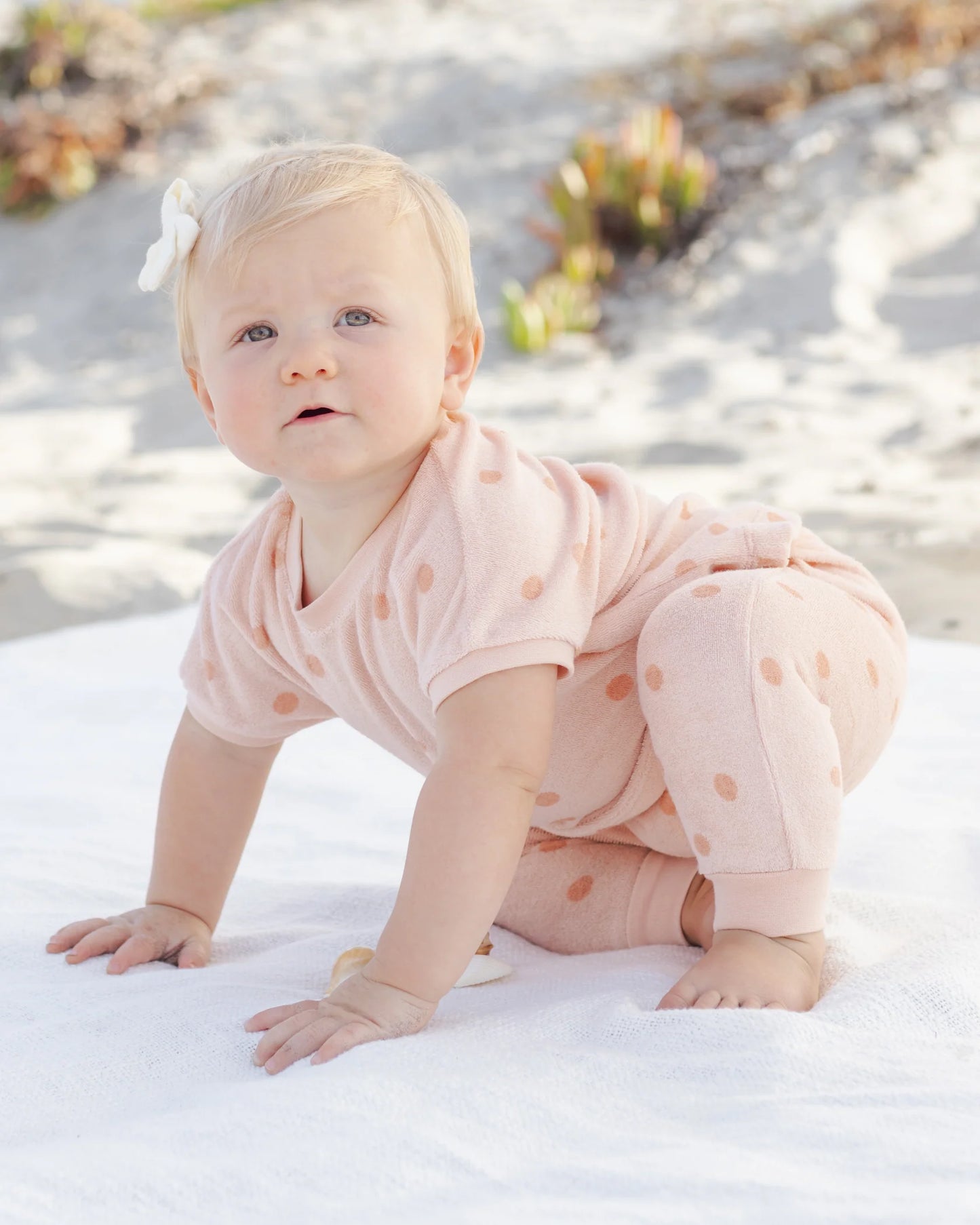 Terry Tee + Pant Set Polka Dot
