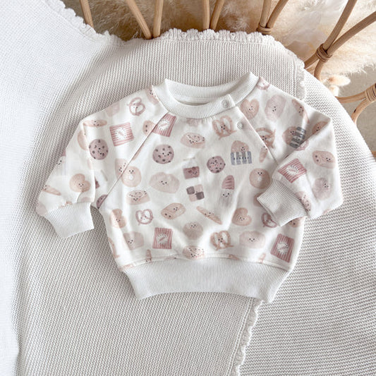 Patisserie Oversized Crew Sweater