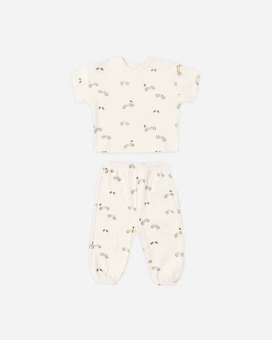 Jersey Tee + Pant Set Race Car