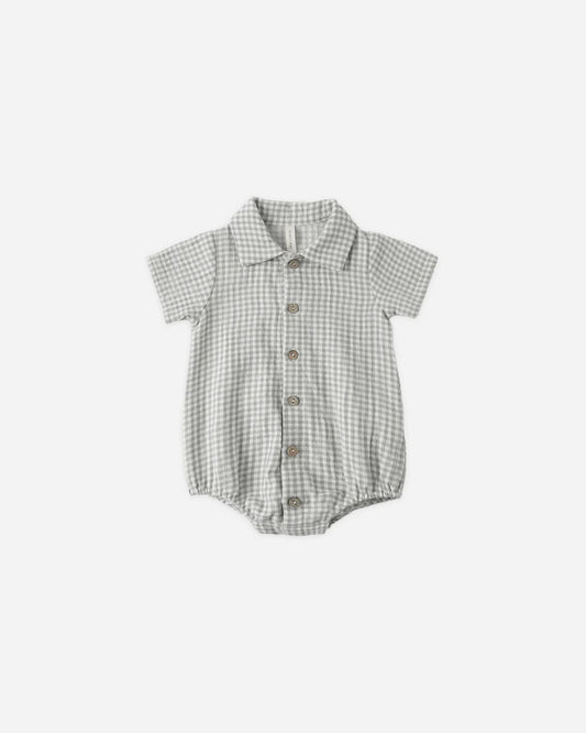 Matteo Romper Sage Gingham