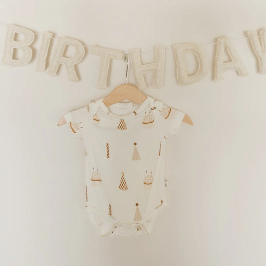Birthday Boy Short Sleeve Snapsuit