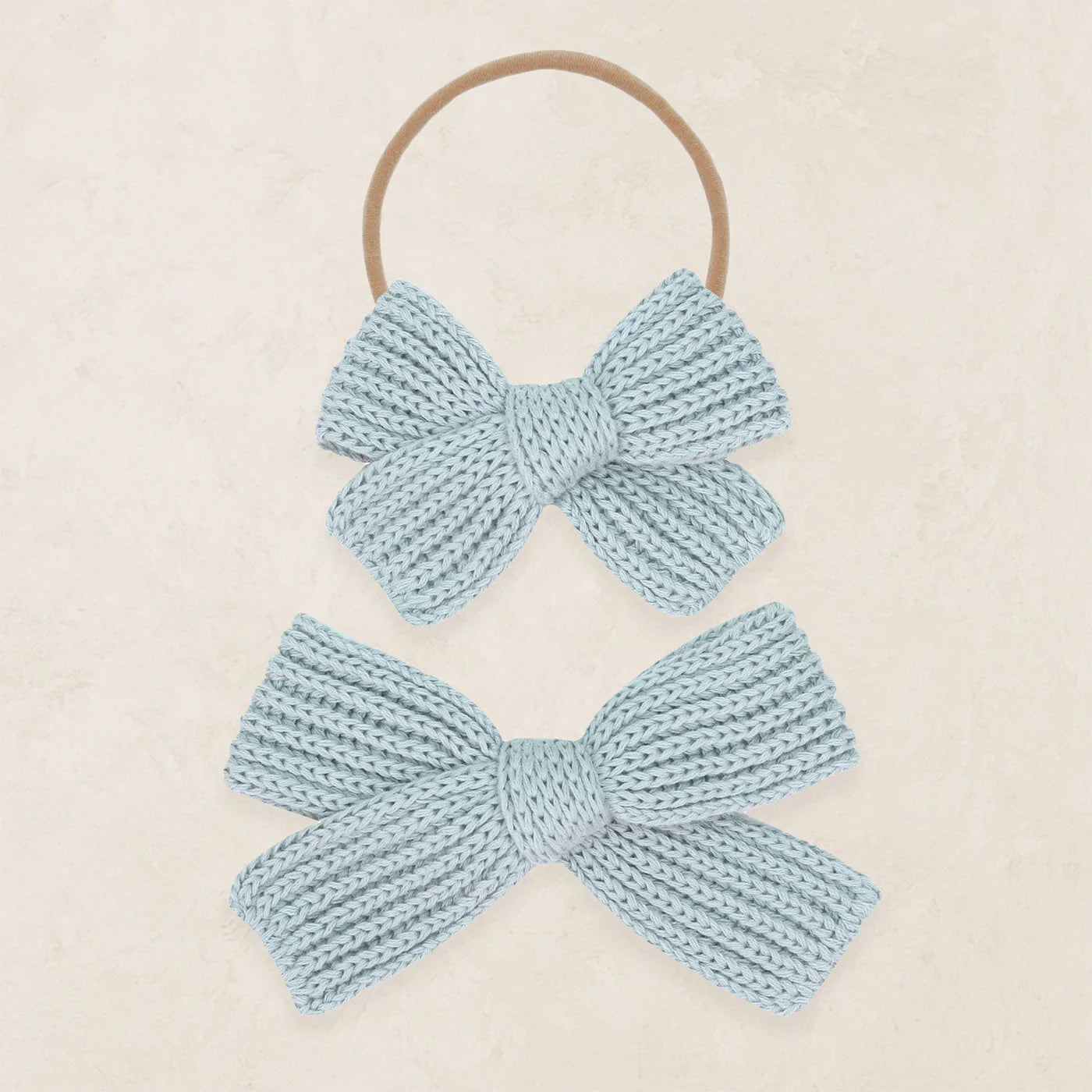 Sweater Bow - Steele Chunky Knit Headband