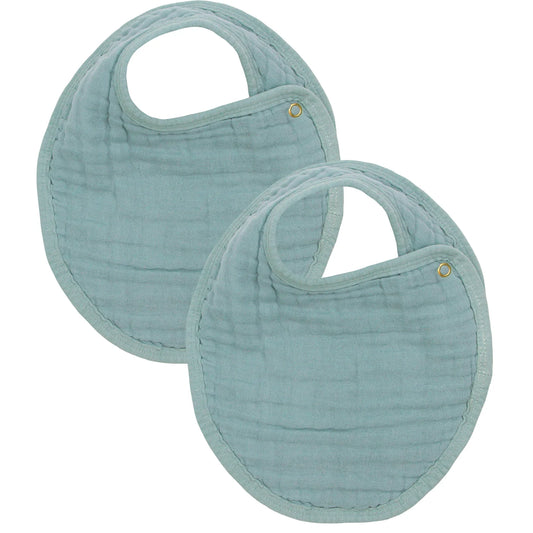 Cloud Muslin™ Bib 2 Pack Steel