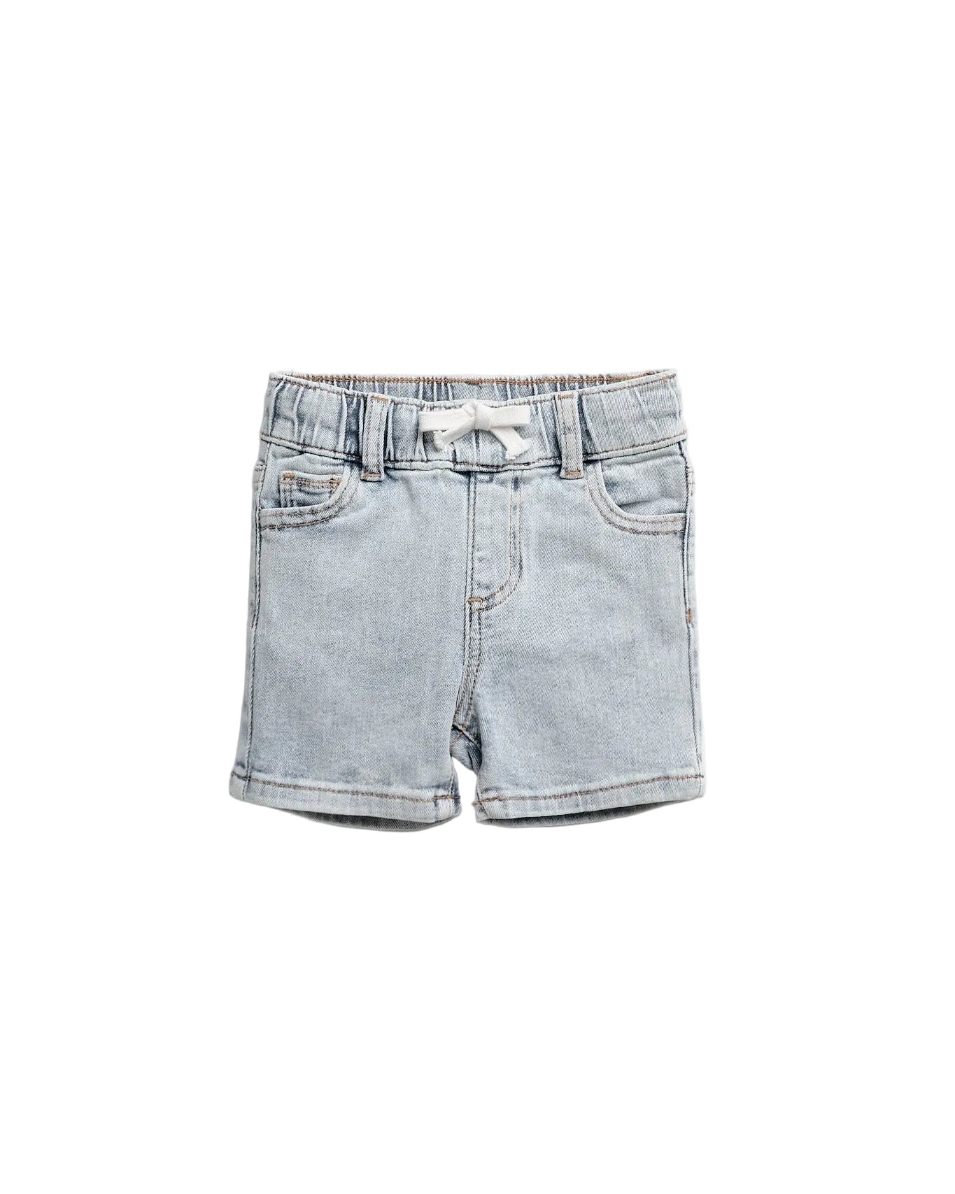 Straight Denim Short - Light Wash