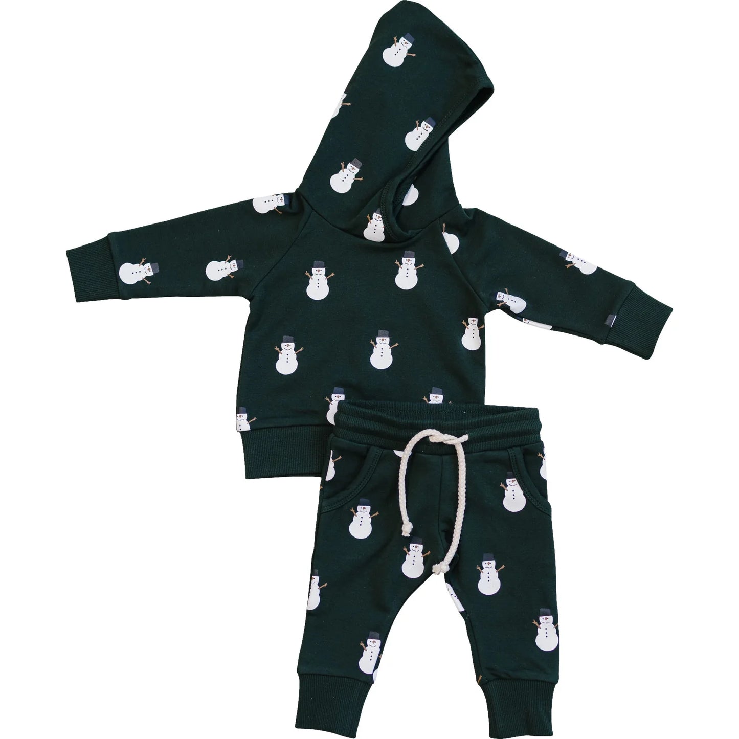 Snowman Hooded Set