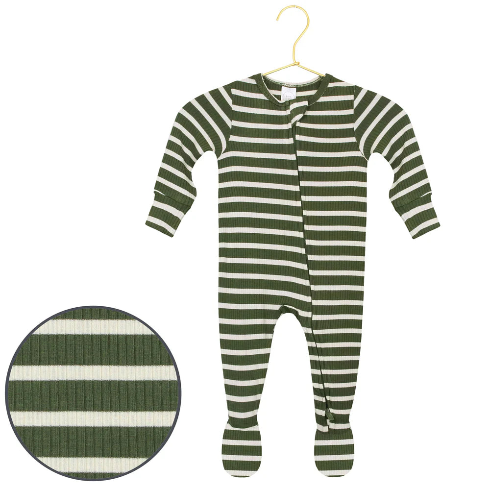 Tyler Ribbed Zipper Footies