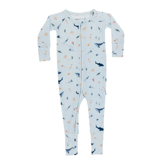 Under the Sea Small Ribbed Romper