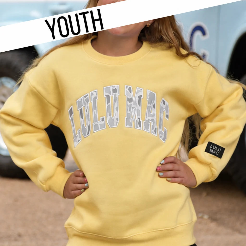 Lulu Mac Kids Butter/Camo Sweatshirt