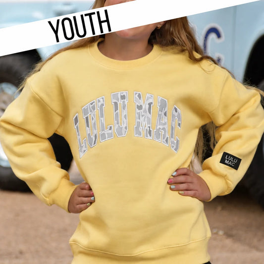 Lulu Mac Kids Butter/Camo Sweatshirt