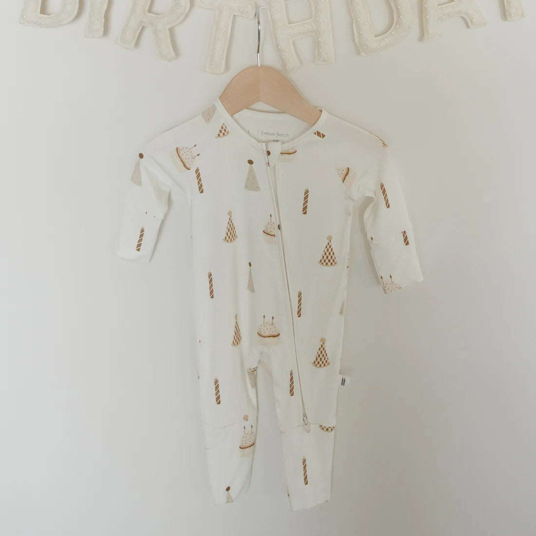 Birthday Boy Bamboo Zip Pajamas